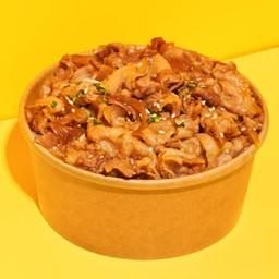 ข้าวหน้าหมูสามชั้นซอสยากินิกุ