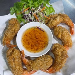 กุ้งชุปแป้งทอด