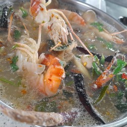 ต้มยำกุ้ง(น้ำใส-ขนาดหม้อไฟ)