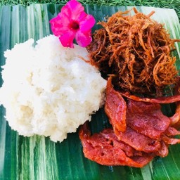 ข้าวเหนียว หมูฝอย+โบราณ คู่ฮิต