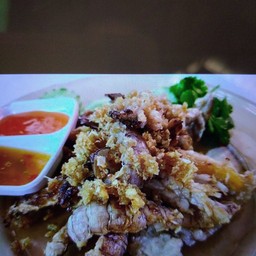กั้งทอดกระเทียม(กับข้าว)