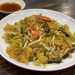 กระเพาะปลาผัดแห้ง