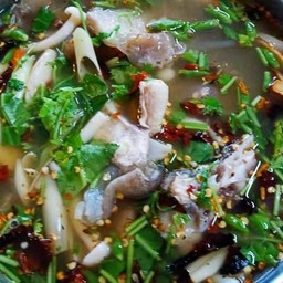 ต้มยำหัวปลาเก๋า(น้ำข้น/น้ำใส=ขนาดหม้อไฟ)