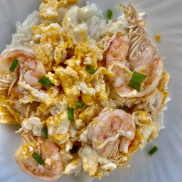 ไข่ขยี้กุ้ง