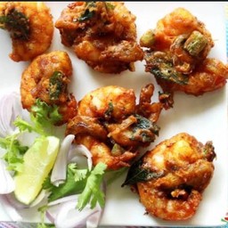 กุ้งชุปแป้งทอด