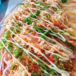 พริกเผา+ปูอัด+หมูหยอง+ยำสาหร่าย