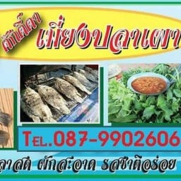 ศักดิ์ดาเมี่ยงปลาเผากับน้ำมะพร้าวปั่นนมสด ซอยวิทยุการบินตรงข้ามหมู่บ้านพฤกษา59เฟส2