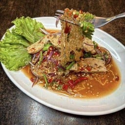 ยำหมูยอเส้นแก้วปลาร้า
