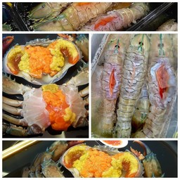 ปูไข่ดองน้ำปลา ไซส์ M + กั้งไข่ดองน้ำปลา