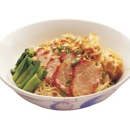 บะหมี่เกี๊ยวหมู หมูแดง