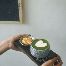 Hot matcha latte Level 2