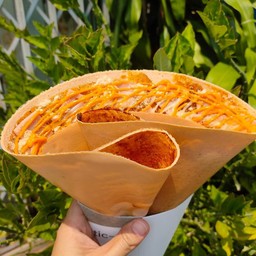 พริกเผา+แฮมไก่+หมูหยอง ซอสชีส