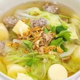 ต้มจืดผักกาดขาว เต้าหู้ไข่ หมูสับ