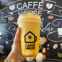 Orange Passionfruit yoghurt smoothie