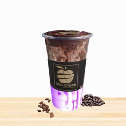 โกโก้เหนียว+บลูเบอร์รี่นมสด_เย็น (แก้วยีราฟ 28oz)