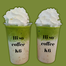 ทูโทนชาเขียว- ชาไทย +วิปครีม