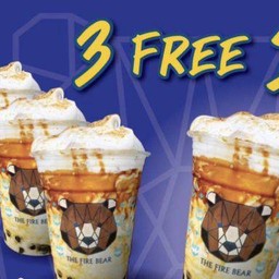 ชานมหมี 3  แถม 1