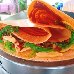 พิซซ่า+สาหร่าย+ไส้กรอก