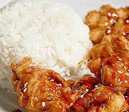 ข้าวไก่ป็อปซอสBBQ