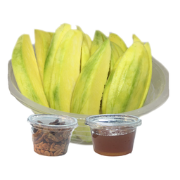 มะม่วงมันฟ้าลั่น+น้ำปลาหวานหวานหอม