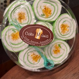 Sweet Egg Floss And Pandan Crepe Roll (Mania)