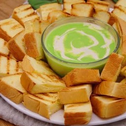 ขนมปังปิ้ง สังขยา