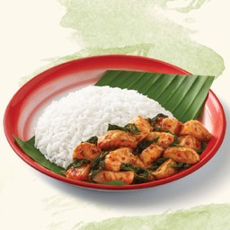 ข้าวกะเพราะท้องปลาแซลมอน