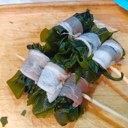 สามชั้นพันสาหร่ายวากาเมะ