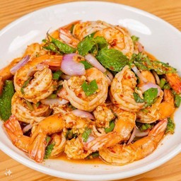 ลาบกุ้งสุก
