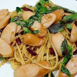 สปาเก๊ตตี้ผัดพริกแห้ง