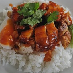 ข้าวหมูกรอบ