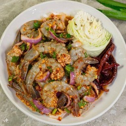 ลาบกุ้งสด