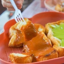 ปังปิ้งกะโหลกแจค คู่ซี้ 2 แผ่น ชาไทย+สังขยา