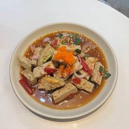 ยำหมูยอ ไข่กุ้ง(น้ำปลาร้า)