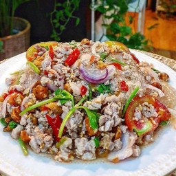 ยำวุ้นเส้นหมูสับ
