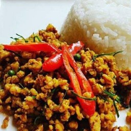 คั่วกลิ้ง ราดข้าว