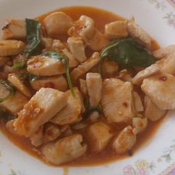 ผัดพริกเผาราดข้าว