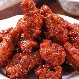 ไก่ป็อปทอดซอสเผ็ดสไปซี่ แซ่บซี๊ด