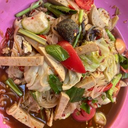 ตำเส้นเล็กหมูยอ