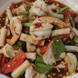 ตำไหลบัว (เลือกเครื่องด้านใน)