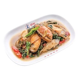 หอยแมลงภู่นิวซีแลนด์ผัดฉ่า