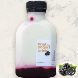 โยเกิร์ตแบคเบอร์รี่เขย่า blackberry yogurt shake
