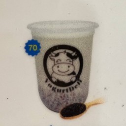 มะพร้าวปั่นข้าวเหนียวดำ coconut black sticky rice