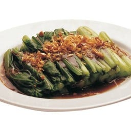 ผักกวางตุ้งน้ำมันหอยลีกุ่มกี่ 1 จาน