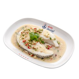 ปลาหิมะนึ่งมะนาว