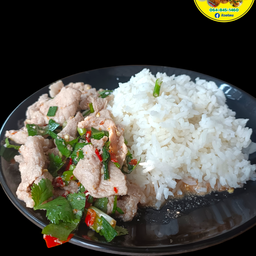 ข้าวหน้าหมูมะนาว  ฉบับไทยอีสาน