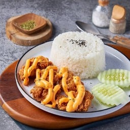 ข้าวไก่กรอบชีสซี่มาโย