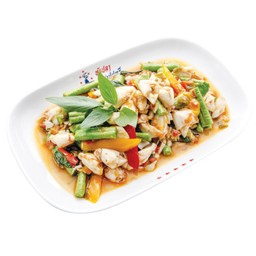 เนื้อปูผัดพริกสด