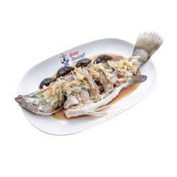 ปลากะพงนึ่งซีอิ๊ว