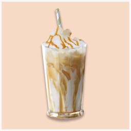 นมสดคาราเมล ปั่น